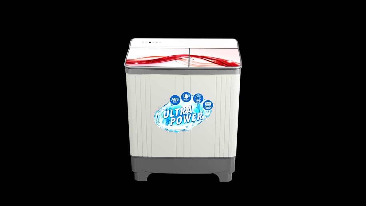 NEX02 9.5 kg Semi-Automatic Top Load Washing Machine With Magic Filter (Aqua Wash, MAROON)
