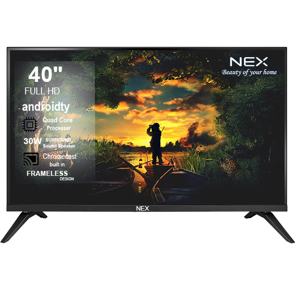 NEX06 102 cm (40 inches) Full HD Smart LED TV 40NEXSFL With Black (Frameless Edition) (Dolby Audio)