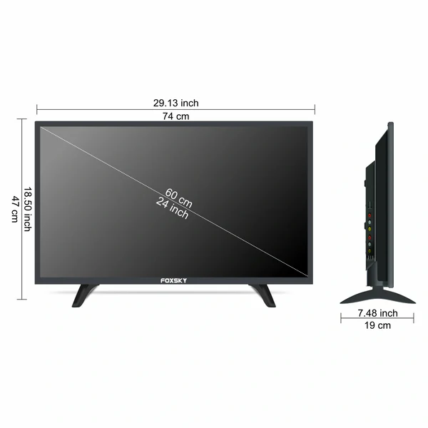 NEX01-60.96 cm (24 inch) HD Ready LED TV 24FSN With A+ Grade Panel (slim bezels)