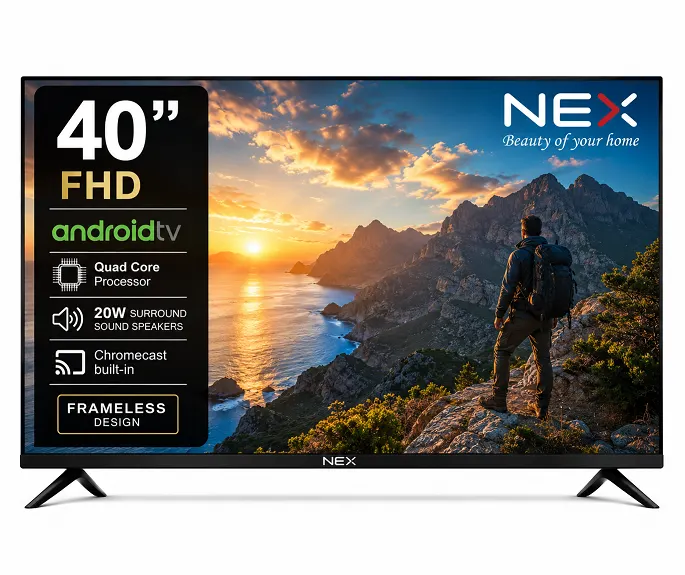 NEX06 102 cm (40 inches) Full HD Smart LED TV 40NEXSFL With Black (Frameless Edition) (Dolby Audio)