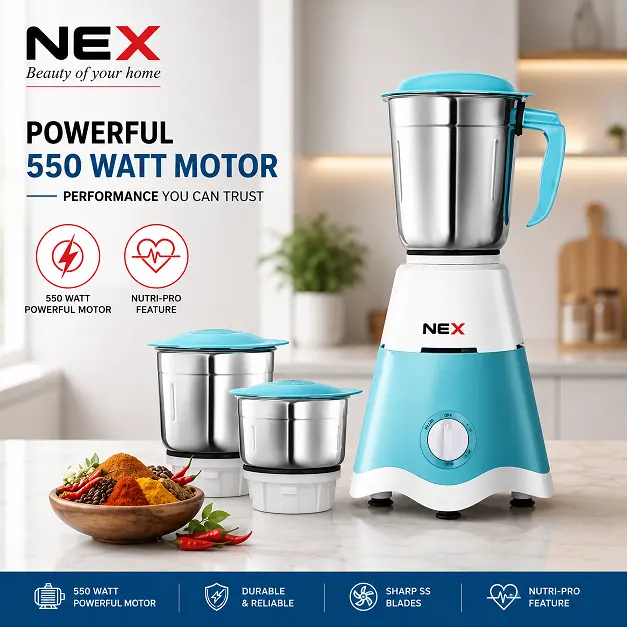 NEX-MG01 Annex Heavy Duty Mixer Grinder 550W