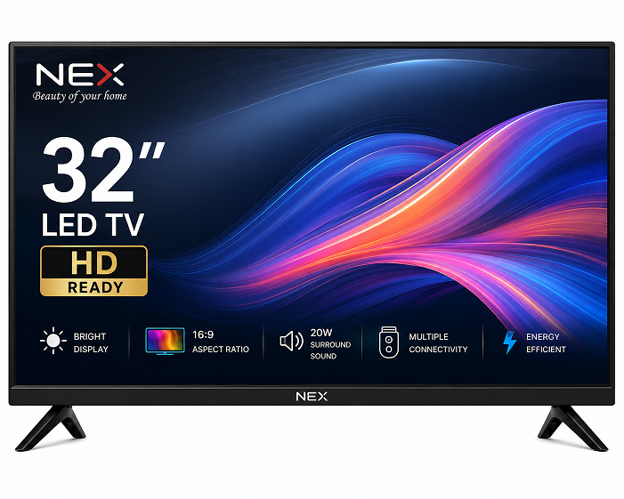 NEX03-32SFL 80 cm (32 inches) HD Ready Smart Android LED TV 32FSELS Pro (Frameless)